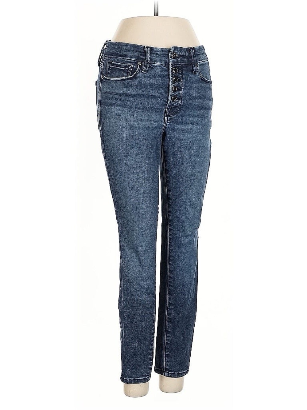 Good American Always Fits Good Indigo241 Jeans Women 25X24 Blue Wash GOOD!!